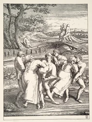 Two Groups of Peasants Following the Pilgrimage of Epilepsy